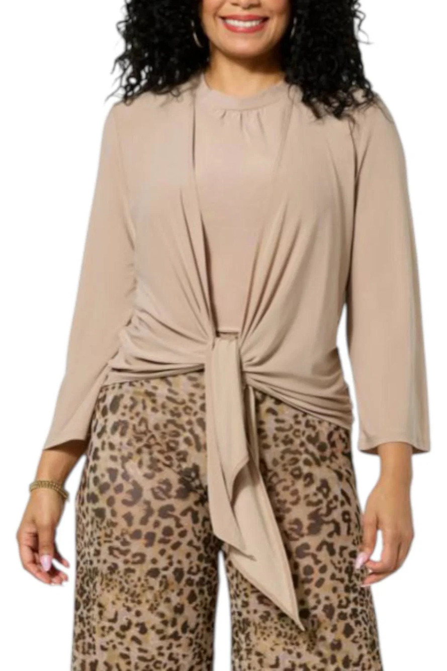 Antthony Women's Front Tie Shrug Tan - Regular